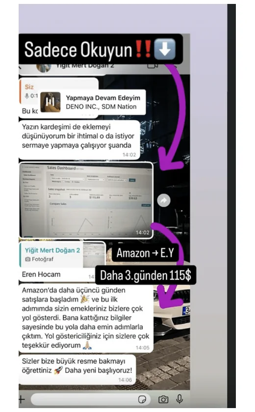 Öğrenci kanıtı: 3. günden $115