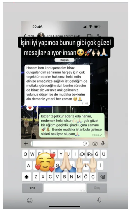 Öğrenci kanıtı: Eda Hanım · G-6 dönemi