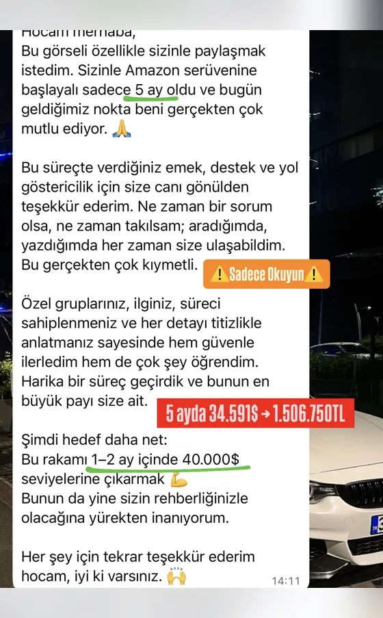 Öğrenci mesajı: 5 ayda $34.591