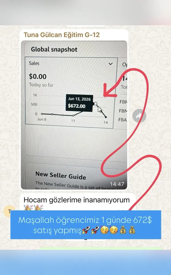 Öğrenci mesajı: 1 günde $672
