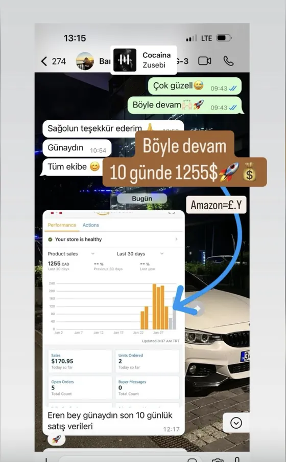 Öğrenci mesajı: 10 günde $1.255