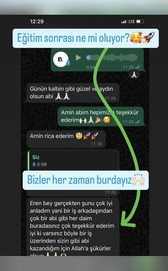 Öğrenci mesajı: Bir abi gibi her daim buradasınız