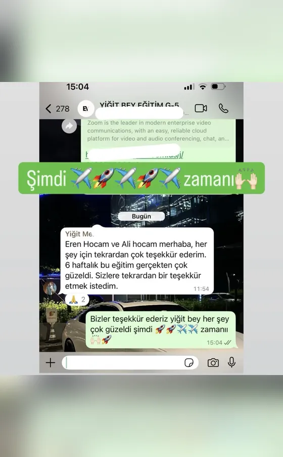 Öğrenci kanıtı: Yiğit Bey · G-5 dönemi