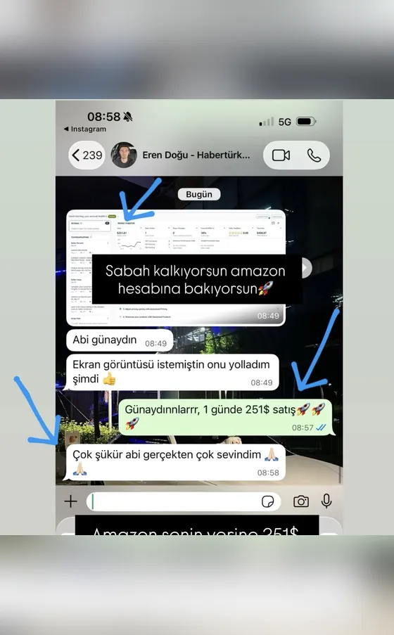 Öğrenci kanıtı: 1 günde $251 · 11.620 TL