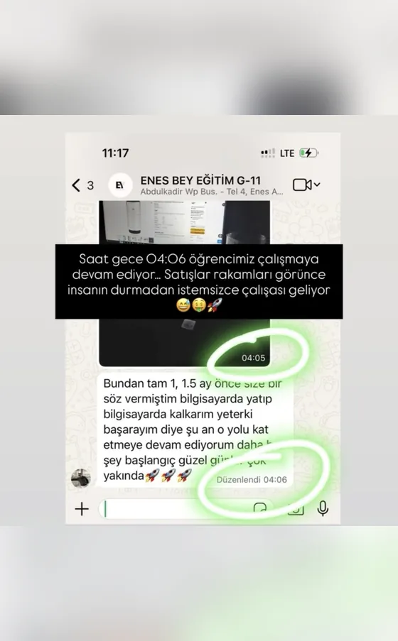 Öğrenci kanıtı: Gece 04:06'da çalışan öğrenci